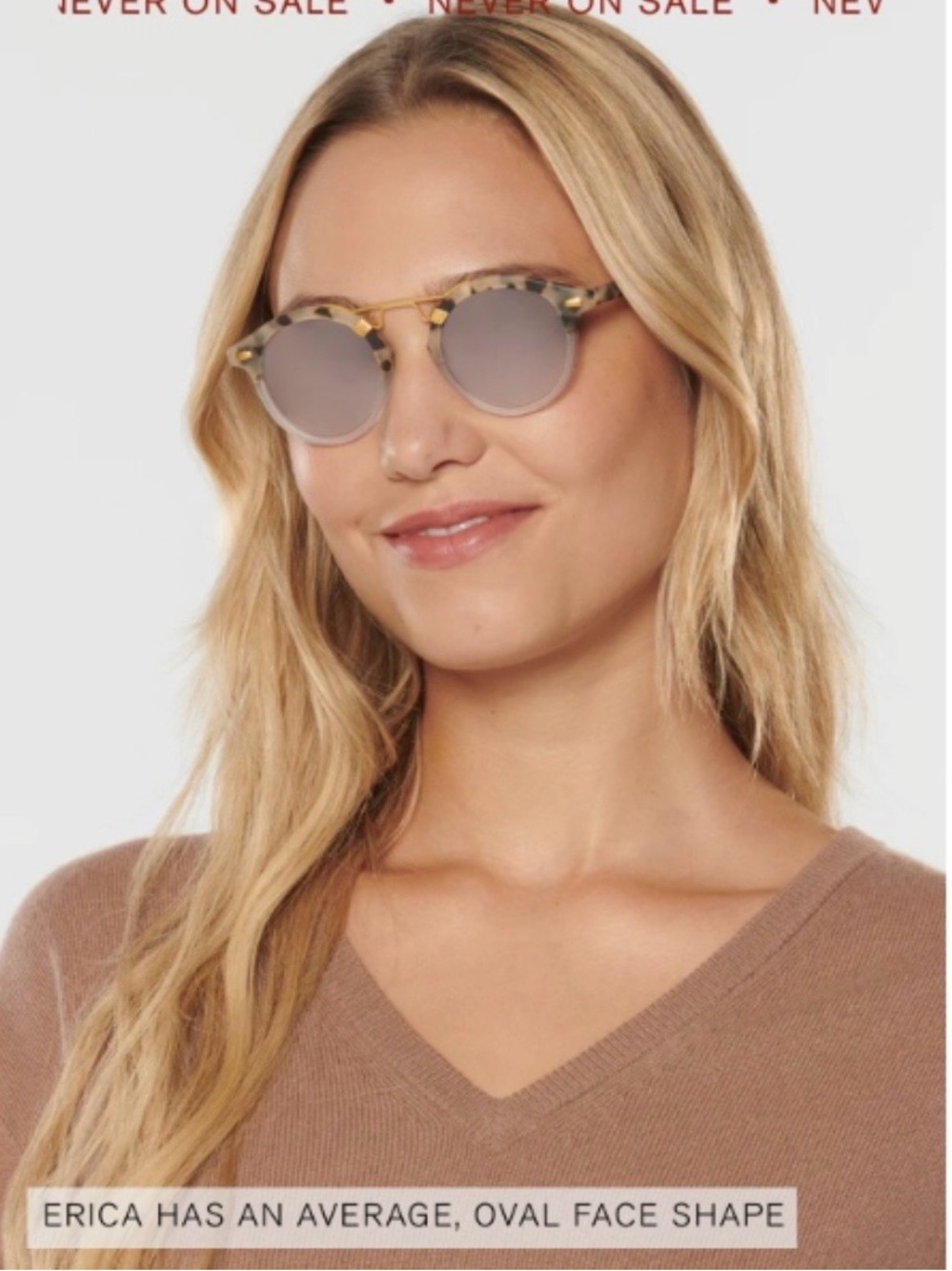 Krewe St Louis (Matte Oyster to Crystal )Mirror Polarized 24K. NEW